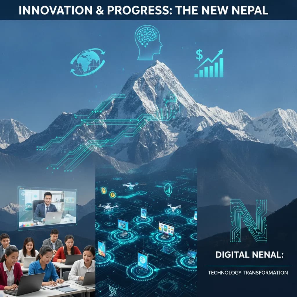 डिजिटल सुविधा नेपालको उन्नायन लागिरहेको छ