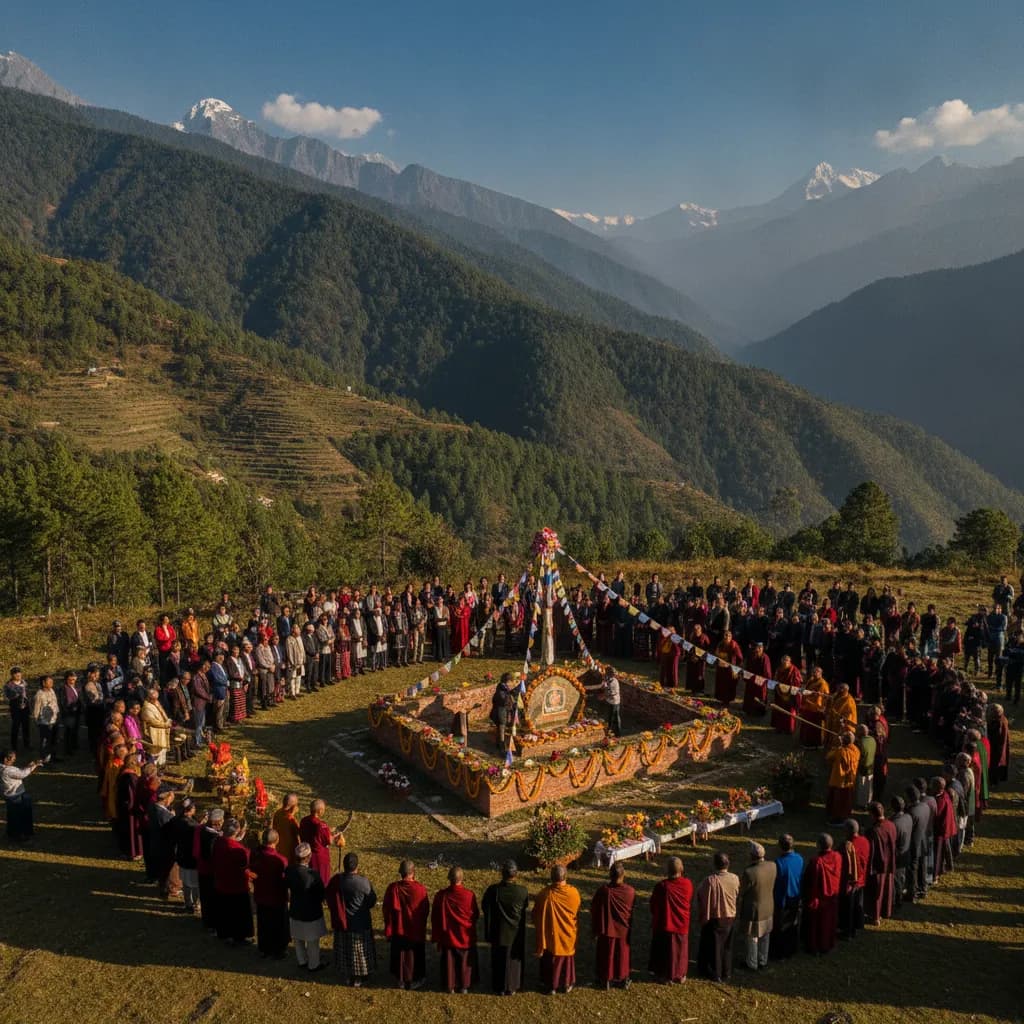 सोलुखुम्बुमा भारतीय अनुदानमा गुम्बा निर्माण सुरु, लिखु पिकेमा शिलान्यास