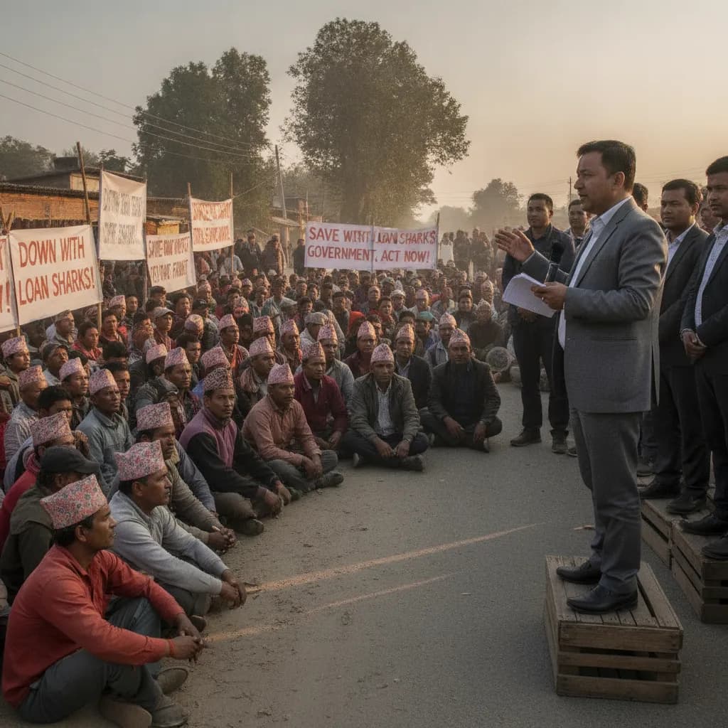 मिटरब्याज पीडितको आन्दोलन: गृहमन्त्री गुरुङद्वारा निजगढमा पाँचबुँदे सहमति, सिंहदरबारमा थप वार्ता जारी