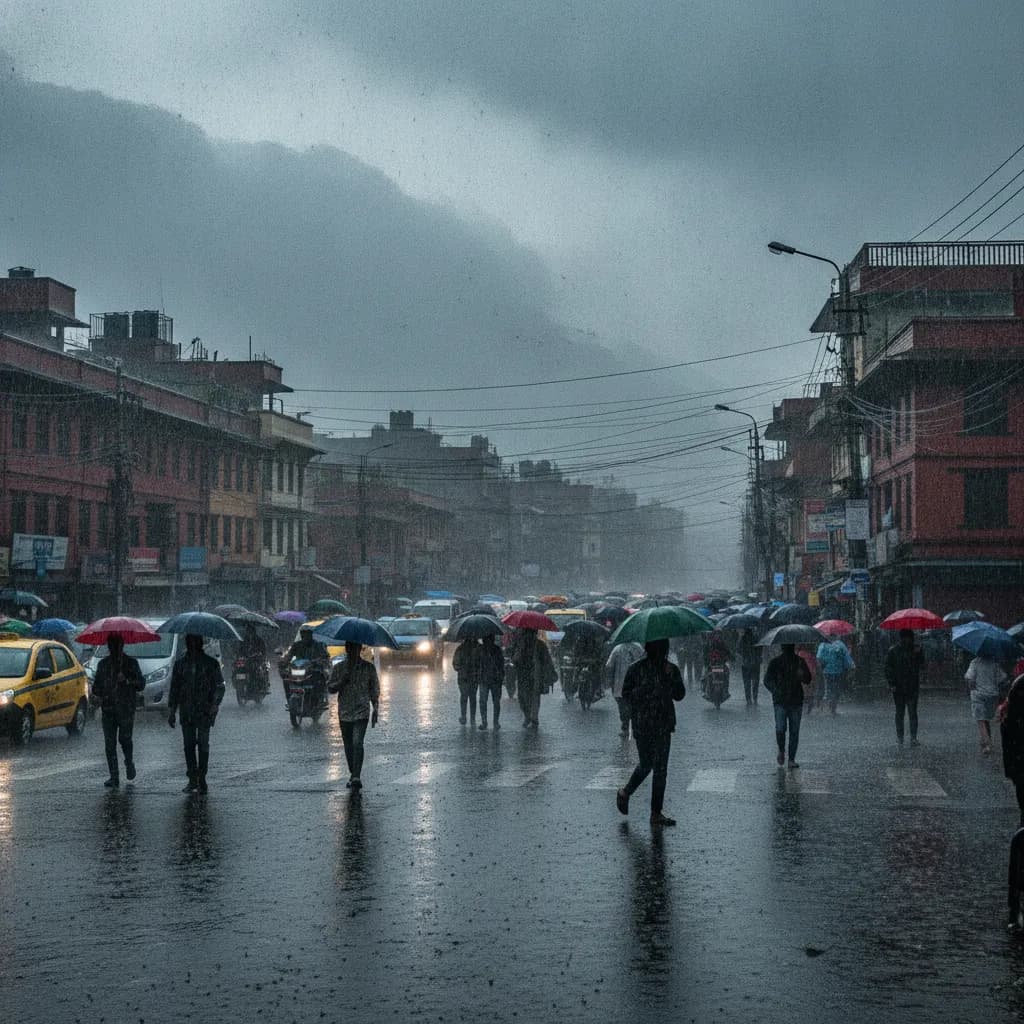 भारी वर्षाको पूर्वानुमानपछि काठमाडौं प्रशासनद्वारा यात्रुहरूलाई सतर्कता अपनाउन आग्रह