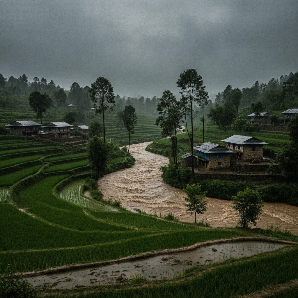 दाङको अमरपुरमा सबैभन्दा धेरै वर्षा, एक सय सात मिलिमिटर