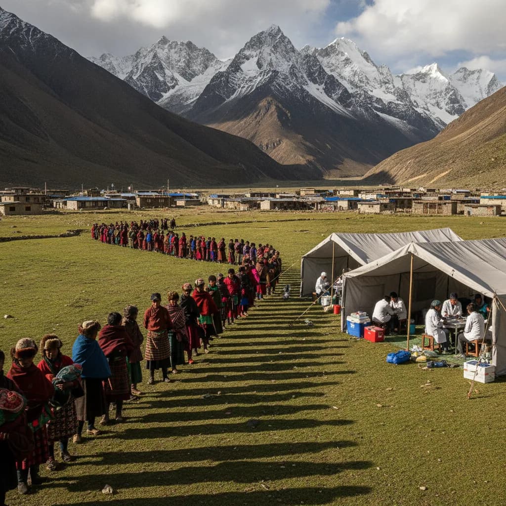 डा. केसीद्वारा दार्चुलाका छाङरु र टिंकरमा निःशुल्क स्वास्थ्य शिविर सञ्चालन