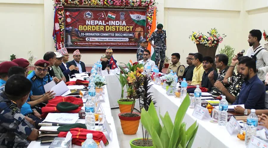 नेपाल–भारत सीमावर्ती जिल्ला समन्वय बैठक : सीमापार अपराध नियन्त्रणमा सहकार्य गर्ने सहमति