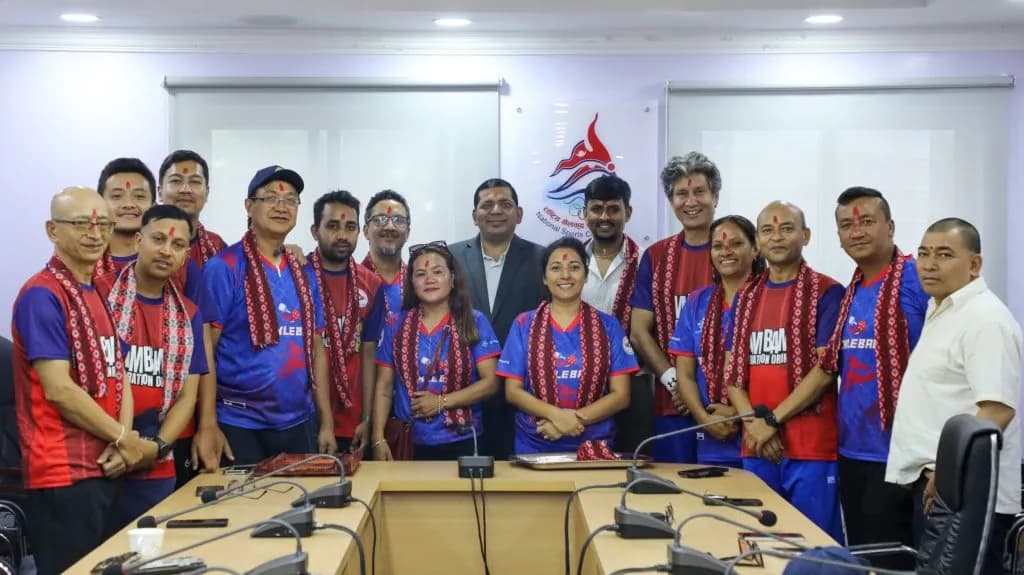 नेपाली पिकलबल टोली विश्वकपको पहिलो सहभागिताका लागि दानाङ प्रस्थान गर्दै