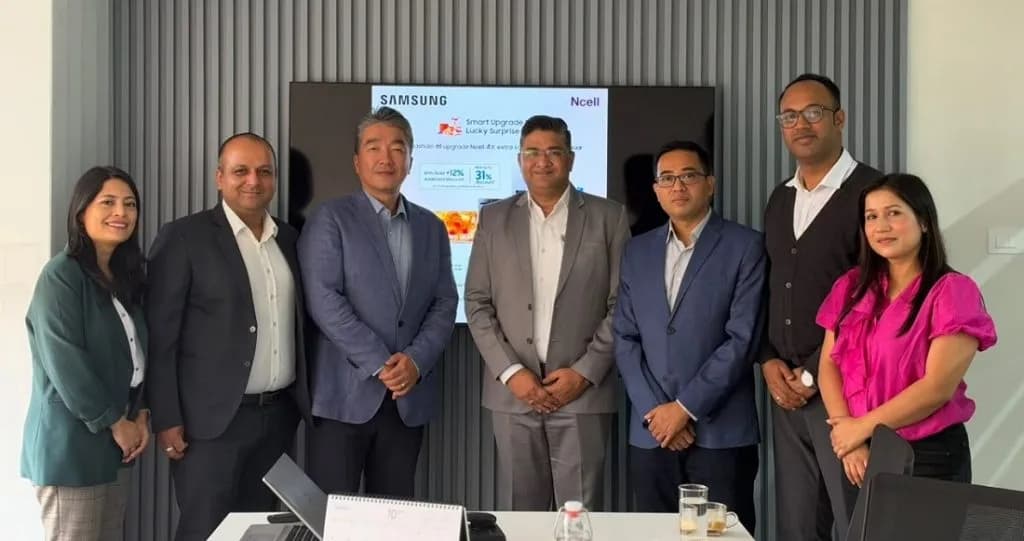 एनसेल र सामसङ नेपालबीच सहकार्य, चाडपर्वमा घरायसी उपकरण खरिदमा थप छुट