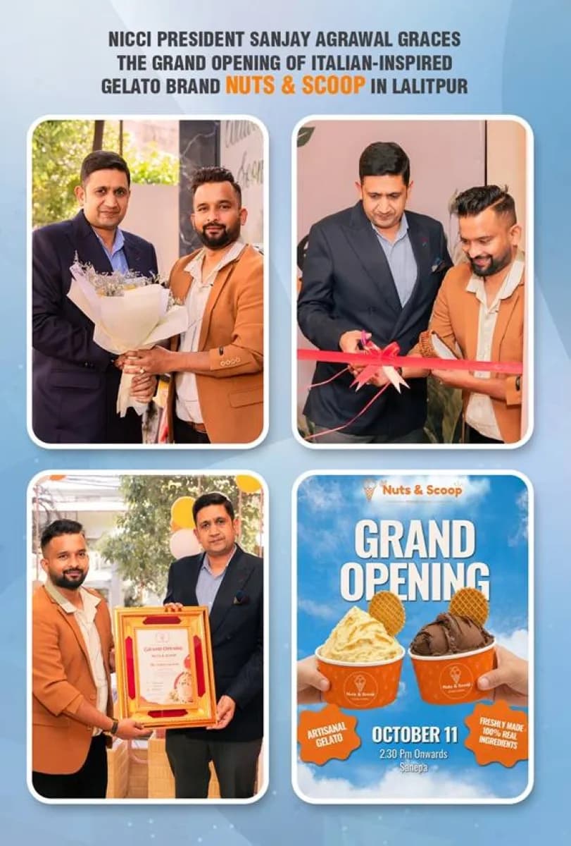 सानेपामा इटालियन शैलीको जेलाटो ब्रान्ड 'नट्स एन्ड स्कुप' सुरु