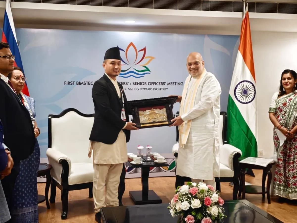 बिम्सटेक गृहमन्त्री बैठकमा गुरुङ–शाह भेट, सुरक्षा सहकार्य गहिरो बनाउने प्रतिबद्धता