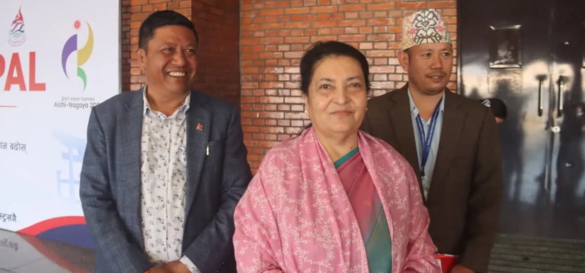 पूर्वराष्ट्रपति भण्डारी ग्लोबल गभर्नेन्स् फोरममा सहभागी हुन चीन प्रस्थान